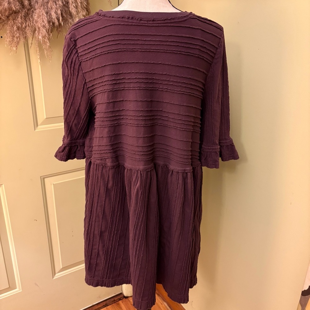 FREE PEOPLE Take a Spin Tunic Dress in Black Honey size S - Picture 5 of 13